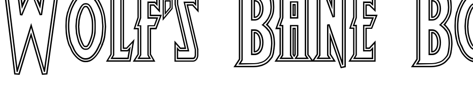 Wolf's Bane Bold Outline Font Download Free